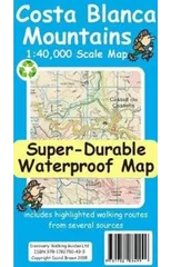 Costa Blanca Mountains Tour and Trail Map