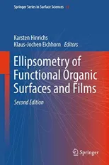 Ellipsometry of Functional Organic Surfaces and Films (2018)