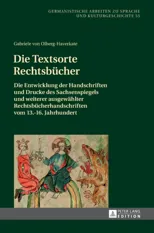 Die Textsorte Rechtsbuecher