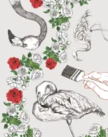 LUCY DEPARDIEU FLAMINGO PRINT