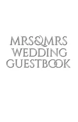 Mrs and Mrs wedding stylish Guest Book