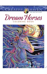 Creative Haven Dream Horses Coloring Book