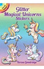 Glitter Magical Unicorns Stickers