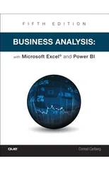 Business Analysis with Microsoft Excel