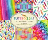 Rainbow Watercolors Gift Wrapping Papers - 6 sheets