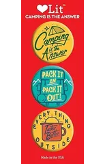 Camping is the Answer 3 Badge Set