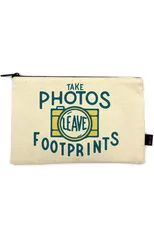 Take Photos, Leave Footprints Pencil Pouch