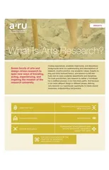 What is Arts Research?