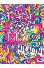 Notebook Doodles Peace Love and Music Guided Journal
