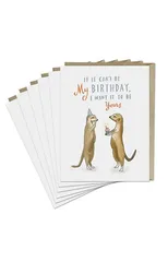 6-Pack Em & Friends If It Can't Be My Birthday Card