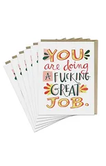6-Pack Em & Friends Fucking Great Job Card