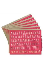 6-Pack Em & Friends You're Getting Married Card