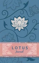 Lotus Hardcover Ruled Journal