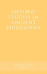 Oxford Studies in Ancient Philosophy, Volume 58