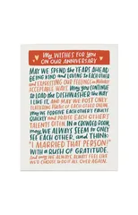 6-Pack Em & Friends Anniversary Wishes Card