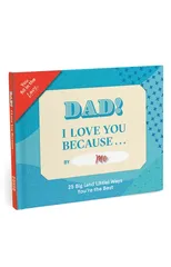 Knock Knock Dad, I Love You Because … Book Fill in the Love Fill-in-the-Blank Book & Gift Journal