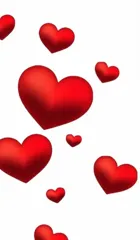 Valentine's red Hearts Creative blank Journal