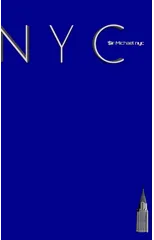 NYC Chrysler building bright blue classic grid page notepad $ir Michael Limited edition