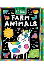 Scratch and Draw Farm Animals - Scratch Art Activity Book