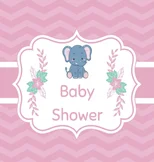 Pink baby shower guest book (Hardcover)