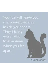 Condolence book for cats (hardback cover)