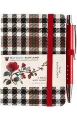 A Red, Red Rose Tartan Notebook (mini with pen) (Burns check tartan)