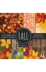 Fall Scrapbook Paper Pad 8x8 Scrapbooking Kit for Papercrafts, Cardmaking, Printmaking, DIY Crafts, Nature Themed, Designs, Borders, Backgrounds, Patterns