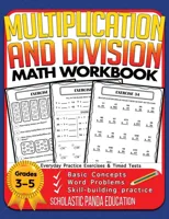 Multiplication and Division Math Workbook for 3rd 4th 5th Grades