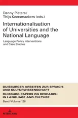 Internationalization of Universities and the National Language