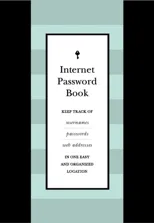 Internet Password Book