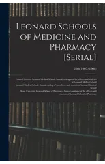 Leonard Schools of Medicine and Pharmacy [serial]; 28th(1907/1908)