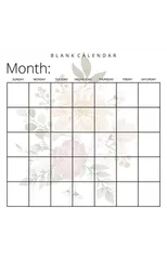 Blank Calendar