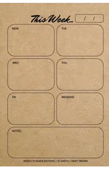 Weekly Planner Notepad