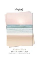 Aesthetic Beach Stationery Paper