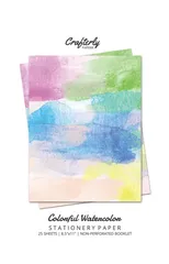 Colorful Watercolor Stationery Paper