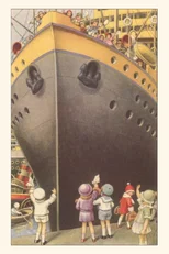 Vintage Journal Ship of Children