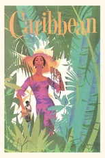 Vintage Journal Caribbean Travel Poster
