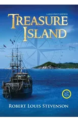 Treasure Island (Annotated, Large Print)