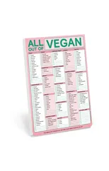 Knock Knock All Out Of Vegan (with magnet) Classic Pad (Pastel Version)