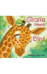 Giraffe Meets Bird