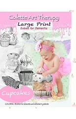 Cupcakes Coloring Books for Dementia and Alzheimer's patients
