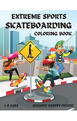 Extreme Sports Skateboarding coloring book