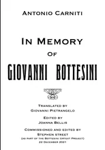 In Memory Of Giovanni Bottesini