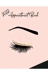 2022 Appointment Diary - Eyelash Day Planner Book with Times (in 15 Minute Increments)