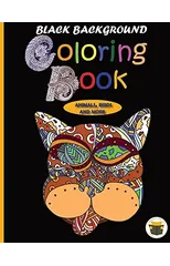 Black Background Coloring Book