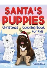 Santa's Puppies Coloring Book For Kids