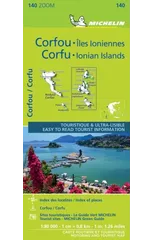 Corfu & the Ionian Islands - Michelin Zoom Map 140
