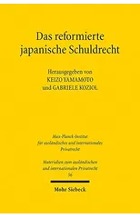 Das reformierte japanische Schuldrecht