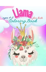 Llama Coloring Book For Kids Ages 4-8