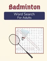 Badminton Word Search For Adults